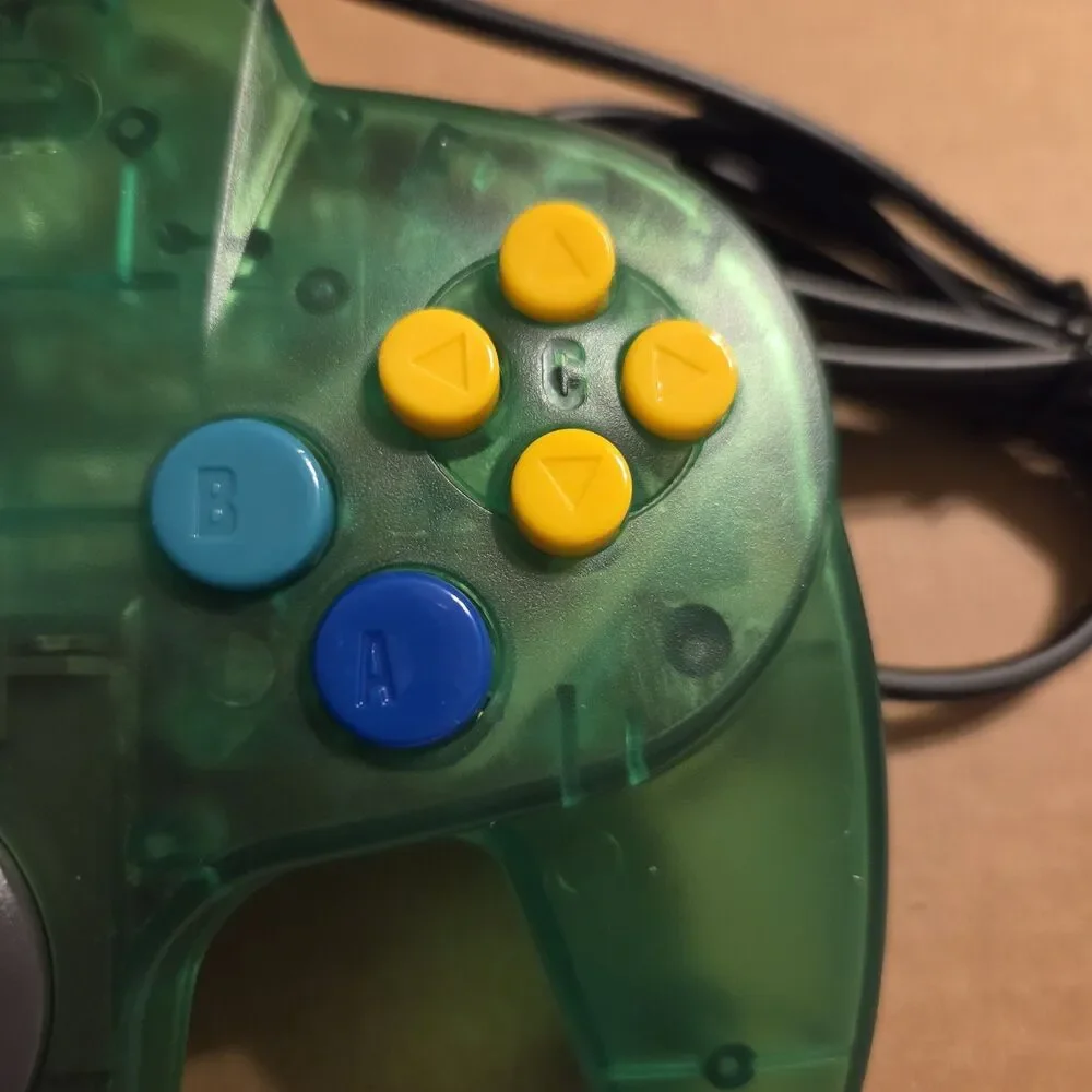 Nintendo 64 Retro Controller Wired Game Controller Joystick Green New